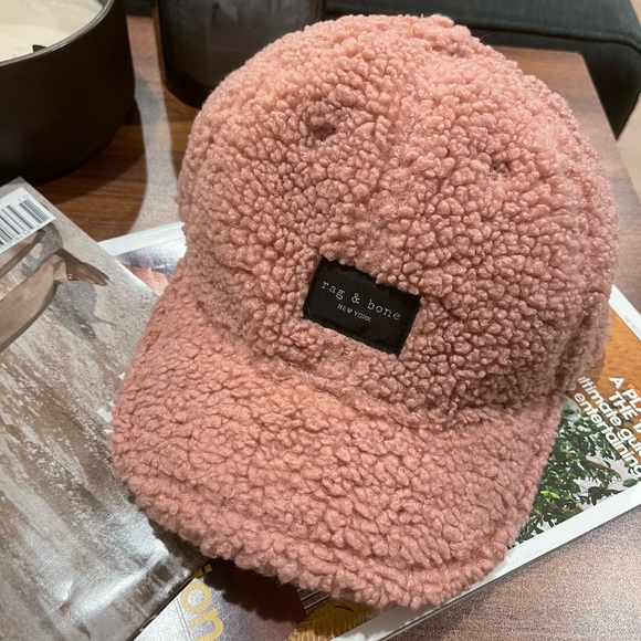 Rag&bone Addison fleece baseball cap - Picture 1 of 3